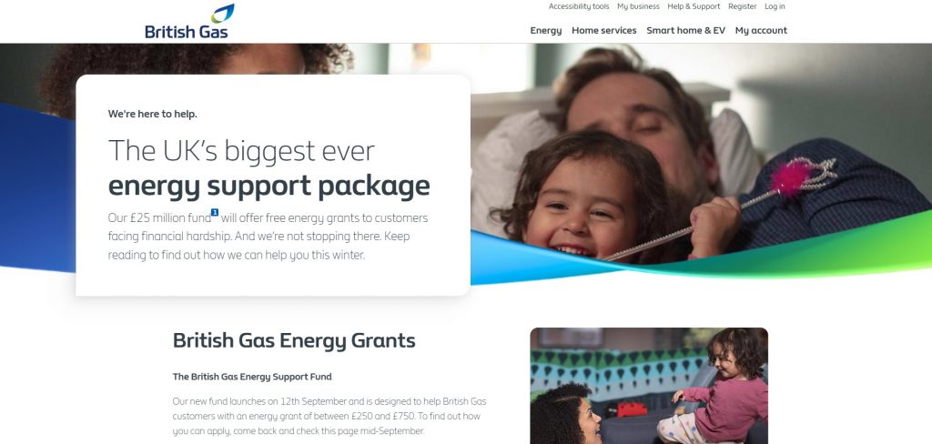 British Gas supporting customers