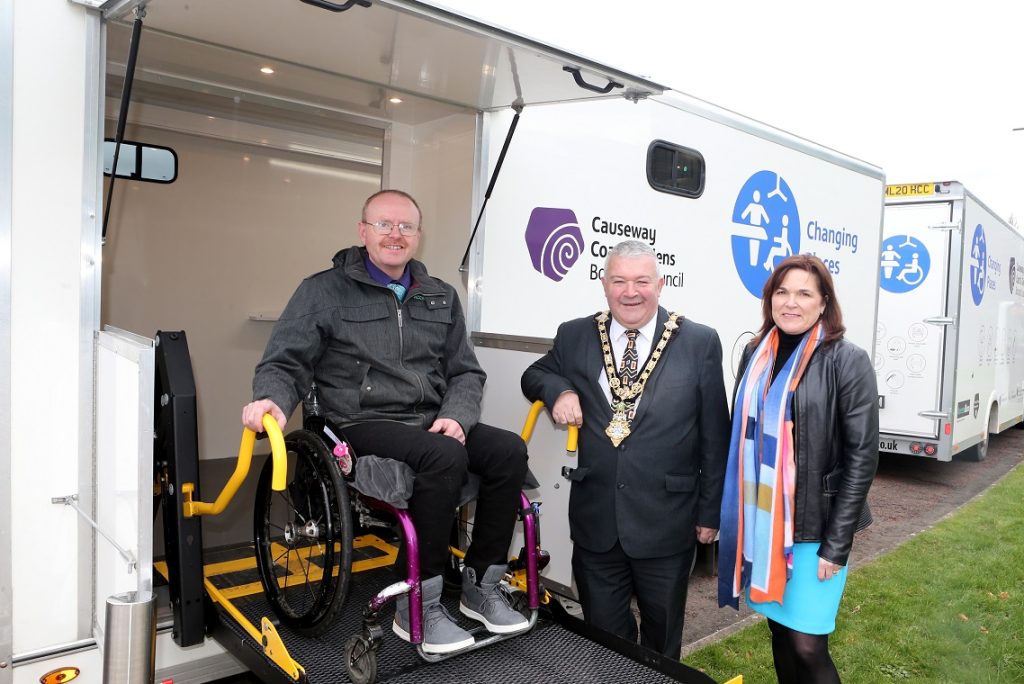 Mobile Accessible Changing Units Pictured at Cloonavin