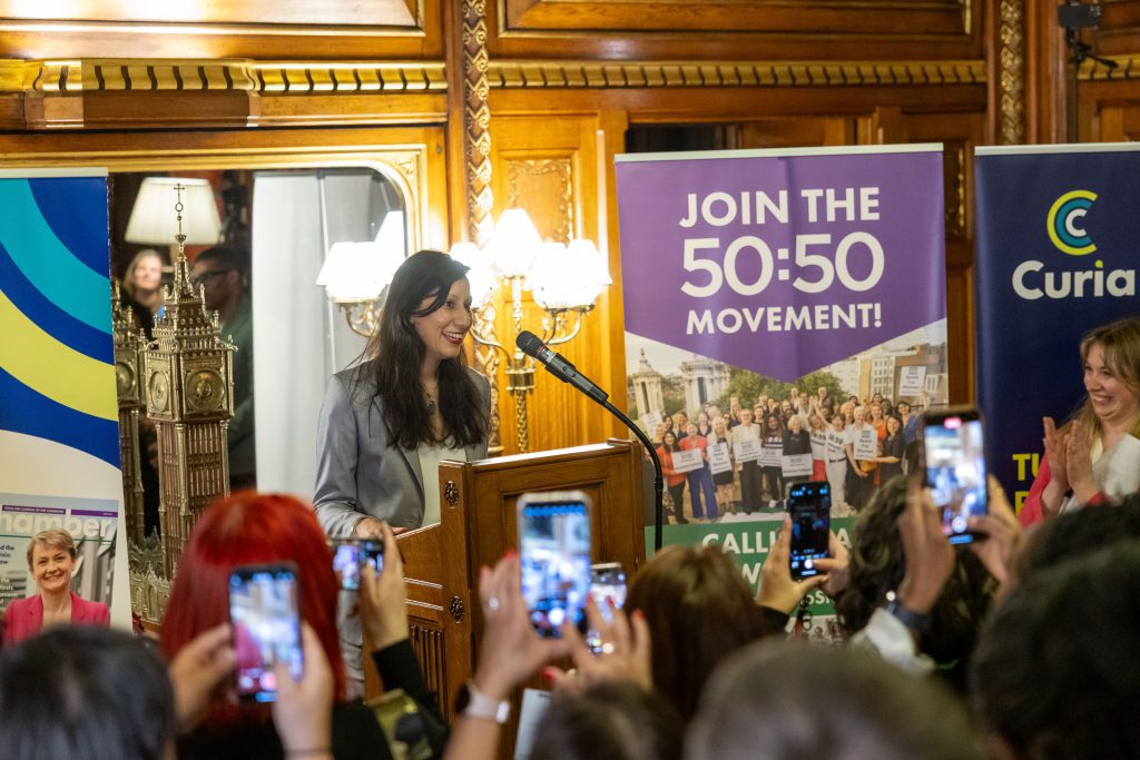 The reception was captivated by Sonia Kumar MP's inspiring story of physio to Parliament. 