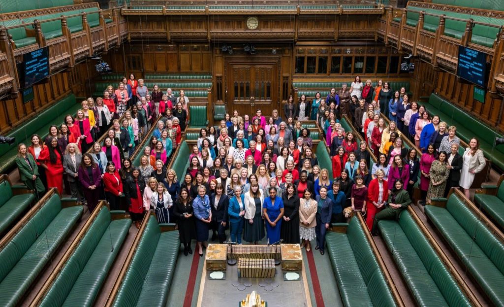 Photo of all 263 female MPs, organised by Lucy Powell MP.